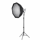 Световой комплект Bediro T200 + октобокс 95 см Bobby Studio + стойка 2.8 м для фото и видеосъёмки