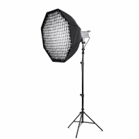 Световой комплект Bediro T200 + октобокс 95 см Bobby Studio + стойка 2.8 м для фото и видеосъёмки