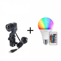 Fotokvant RLH-1 патрон + RGB Светодиодная лампа (15W) A80-265V Fotokvant RLH-1 патрон + RGB Светодиодная лампа (15W) A80-265V