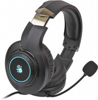 Наушники с микрофоном A4Tech BLOODY G220 NEON Gaming  3.5mm & USB Black Наушники с микрофоном A4Tech BLOODY G220 NEON Gaming  3.5mm & USB Black