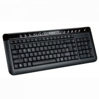 Клавиатура A4TECH KL-40 X-SLIM PS/2 MULTIMEDIA KEYBOARD  BLACK US+RUSSIAN 