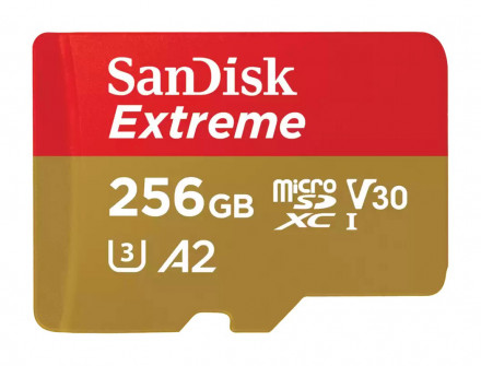 Карта памяти SanDisk Extreme microSDXC Class 10 UHS-I U3 V30