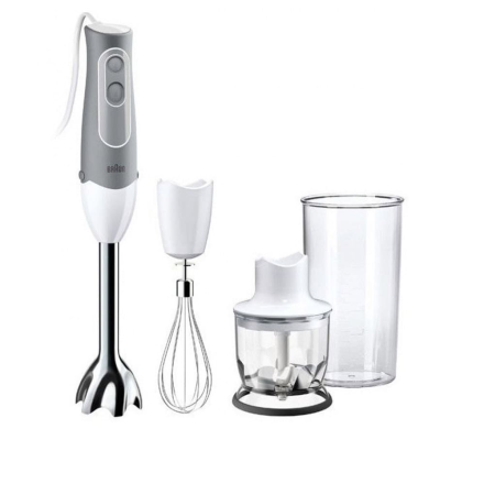 Погружной блендер Braun Multiquick 5 MQ 525 Omelette — мощный измельчитель с венчиком и стаканом, 600 Вт