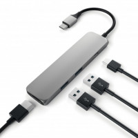 Мультипереходник Aluminum Type-C Multi-Port Adapter 4K HDMI (4 в 1) Мультипереходник Aluminum Type-C Multi-Port Adapter 4K HDMI (4 в 1)