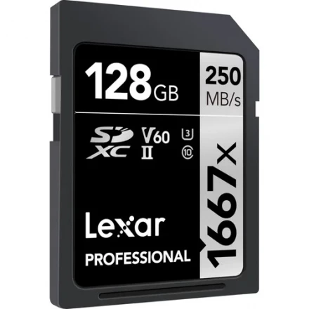 SD карта Lexar SDXC, V60, 250Mb/s