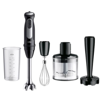 Погружной блендер Braun MQ55307MBK MultiQuick 5 Vario Fit+, 1000 Вт, 21 скорость, с насадками и измельчителем