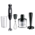 Погружной блендер Braun MQ55307MBK MultiQuick 5 Vario Fit+, 1000 Вт, 21 скорость, с насадками и измельчителем