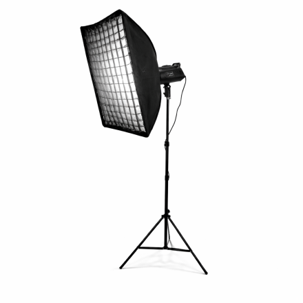 Софтбокс BobbyStudio PRO (50х70) + Студийный Осветитель MW400S + Усиленная Стойка