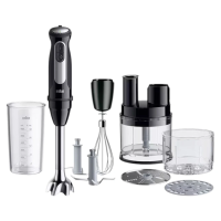 Погружной блендер Braun MQ55755MBK MultiQuick 5 Vario Fit+, 1000 Вт, 21 скорость, с расширенной комплектацией и насадками