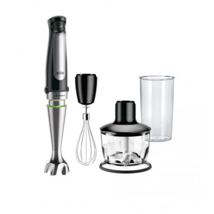 Погружной блендер Braun MQ7035X MultiQuick 7, Smart Speed, 1000 Вт, с измельчителем и венчиком