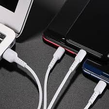 USB кабель Borofone BX16 Easy 3 в 1 (1 м)