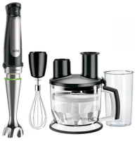 Погружной блендер Braun MQ7075X MultiQuick 7, Smart Speed, 1000 Вт, с кухонным комбайном и насадками