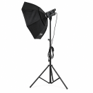 Готовый комплект студийного света: Bediro TJ300II + Godox SB-FW 95см + Стойка 2.8м