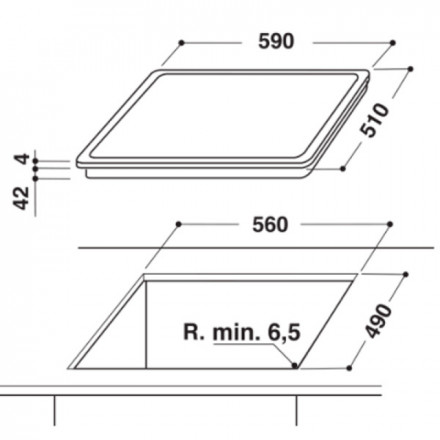 ВСТРАИВАЕМАЯ ВАРОЧНАЯ ПАНЕЛЬ HOTPOINT-ARISTON HR 607 B