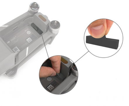 Антипылевые заглушки батарейного разъема и 3 аккумуляторов DJI Mavic 2 (4шт.) (SunnyLife)