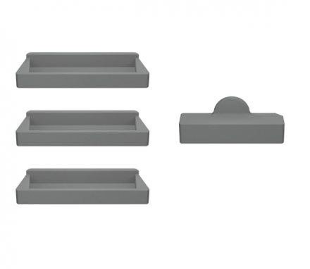 Антипылевые заглушки батарейного разъема и 3 аккумуляторов DJI Mavic 2 (4шт.) (SunnyLife)