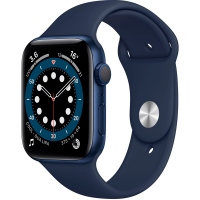 Смарт-часы Apple Watch Series 6 44mm Blue Aluminium Deep Navy Band M00J3 New Смарт-часы Apple Watch Series 6 44mm Blue Aluminium Deep Navy Band M00J3 New