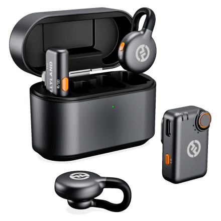 Hollyland Lark M2S Mini Combo — петличный беспроводной микрофон для блогеров, съёмки и стриминга