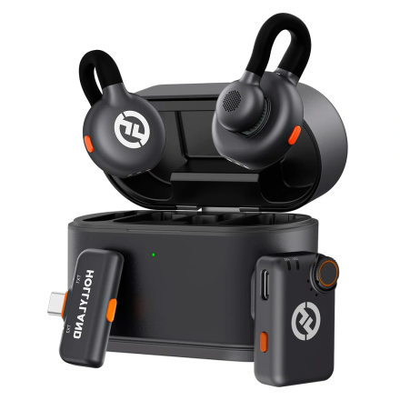 Hollyland Lark M2S Mini Combo — петличный беспроводной микрофон для блогеров, съёмки и стриминга