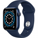 Смарт-часы Apple Watch Series 6 40mm Blue Aluminium Deep Navy Band MG143  Смарт-часы Apple Watch Series 6 40mm Blue Aluminium Deep Navy Band MG143
