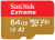 Карта памяти 64Gb SanDisk Extreme microSDXC Class 10 UHS-I U3 V30 A2