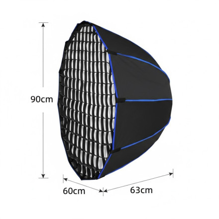 СВетовая пушка Bediro t200 + 90 см октобокс быстроскладной + усиленная стойка
