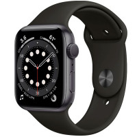 Смарт часы Apple Watch Series 6 44mm Space Gray Aluminium Black Band M00H3  Смарт часы Apple Watch Series 6 44mm Space Gray Aluminium Black Band M00H3