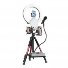 Кольцевая LED Лампа + Трипод с подставкой для микрофона (26СМ)