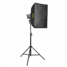 Набор софтбокс 50х70 + световой осветитель bediro t200 + 2.8 стойка