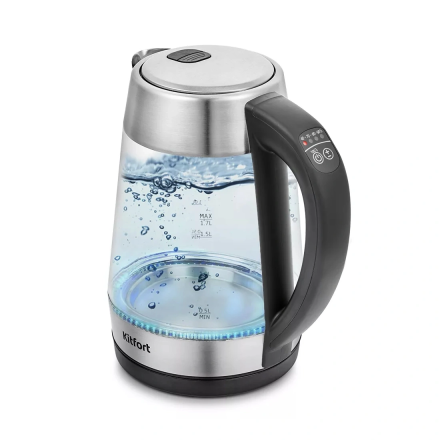 Электрический чайник Kitfort КТ-6107 (2200 W / 1.7 л / Steel)
