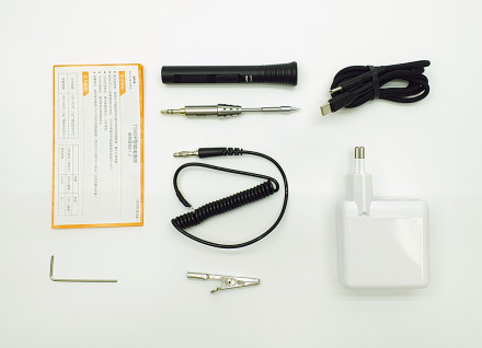 Паяльник Miniware TS80P (Чёрный) с жалом TS-B02 (Расширенный набор)