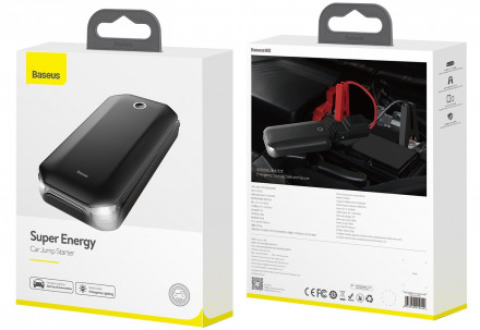 Пусковое устройство/Внешний аккумулятор Baseus Super Energy Car Jump Starter 12000mAh/черный (CRJS03-01)