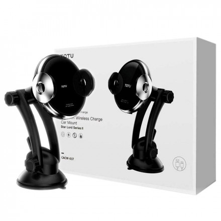 Автодержатель Totu CACW-037 15W с беспроводной зарядкой