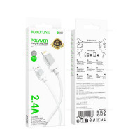 Кабель Borofone BX107 USB to Lightning/Micro USB 2.4A Кабель Borofone BX107 USB to Lightning/Micro USB 2.4A