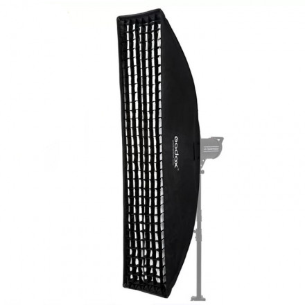 Комплект Стрипбокс с сотами Godox + Осветитель DLC400 Pro + Усиленная Стойка