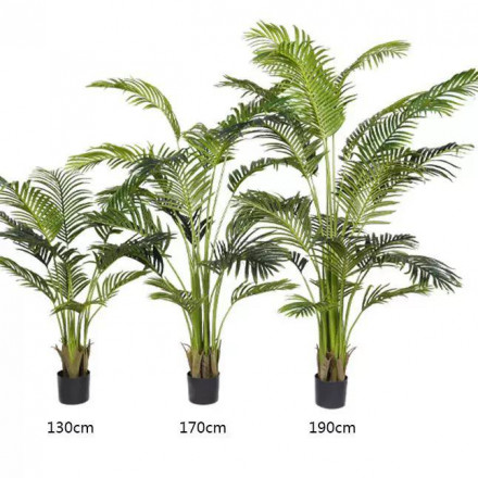 Искусственная пальма (арека) 130 см в горшке — напольное декоративное растение для дома и офиса