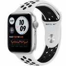 Смарт-часы Apple Watch Nike Series 6 44mm Silver Aluminium Black Nike Band MG293  Смарт-часы Apple Watch Nike Series 6 44mm Silver Aluminium Black Nike Band MG293