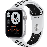 Смарт-часы Apple Watch Nike Series 6 44mm Silver Aluminium Black Nike Band MG293  Смарт-часы Apple Watch Nike Series 6 44mm Silver Aluminium Black Nike Band MG293
