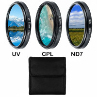 Набор фильтров Junestar JSR-1846 3-в-1 (UV / CPL / ND8) — универсальное решение для фото- и видеосъёмки на смартфон и камеру.