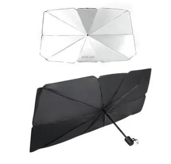 Солнцезащитный зонт для лобового стекла автомобиля (Black)