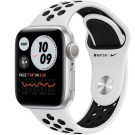 Смарт-часы Apple Watch Nike Series 6 40mm Silver Aluminium Black Nike Band M00T3  Смарт-часы Apple Watch Nike Series 6 40mm Silver Aluminium Black Nike Band M00T3