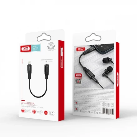 Аудио Адаптер XO XO-NB181A (Lightning - 3.5 mm)