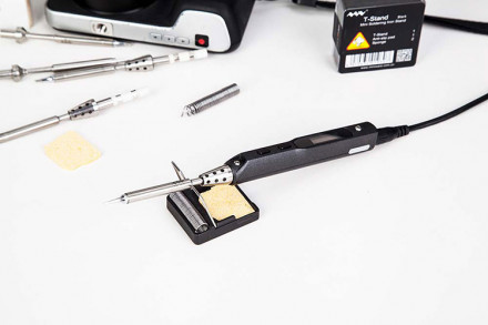 Подставка для паяльника с губкой (Чёрный)