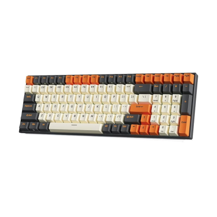 Беспроводная механическая клавиатура RK Royal Kludge R100 (Grey/Red/White)