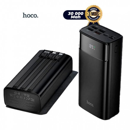 Внешний аккумулятор Hoco DB89B 30000 mAh | Мощный Power Bank с LED-дисплеем для смартфонов и гаджетов
