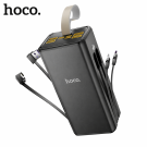 Power Bank HOCO DB58B 50000mAh с фонариком и встроенными кабелями Type-C и Lightning, быстрая зарядка 22.5W Power Bank HOCO DB58B 50000mAh с фонариком и встроенными кабелями Type-C и Lightning, быстрая зарядка 22.5W