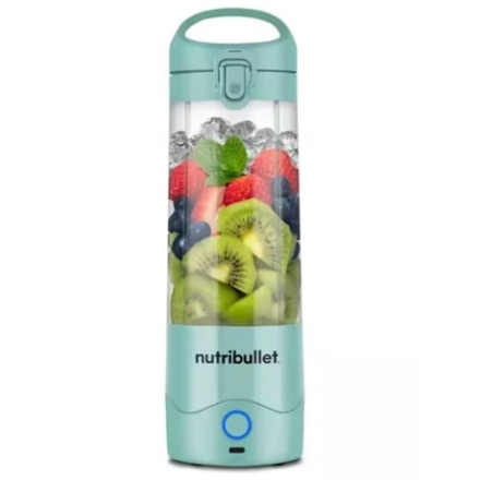 Портативный блендер NutriBullet NBP003LBL — беспроводной, мощный измельчитель для смузи и коктейлей, синий