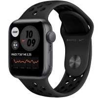 Смарт-часы Apple Watch Nike SE 40mm Space Gray Aluminium Black Nike Band MYYF2  Смарт-часы Apple Watch Nike SE 40mm Space Gray Aluminium Black Nike Band MYYF2