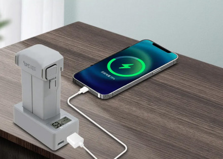 Зарядное устройство USB DJI Mini 3 / Mini 3 Pro / Mini 4 Pro (LED дисплей) (YX)