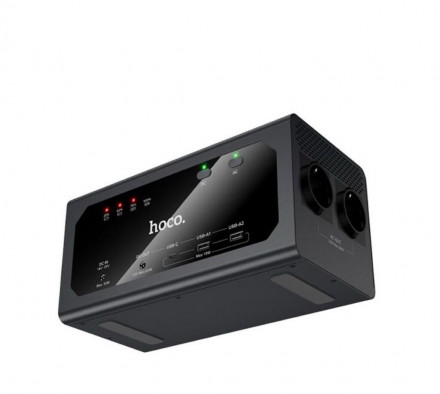 Портативная электростанция HOCO DB95 — 25600 мА·ч / 327 Вт·ч, 300 Вт, быстрая зарядка, Power Bank для дома и путешествий